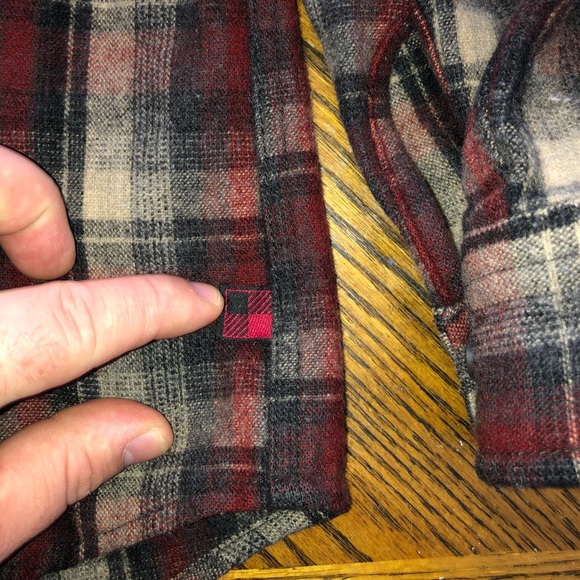 Woolrich Men’s Multi Color Button Up Plaid Flannel Shirt Sz L Longsleeve - Picture 4 of 7